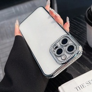 Luxury Electroplated Rhinestone Glitter Phone Case Compatible With IPhone 17 16E 15 14 13 12 11 X XS
