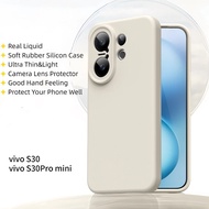 For Vivo S30 Pro Mini S30 Case Luxury Real Liquid Ultra Thin Soft Rubber Silicon Phone Cover Casing 