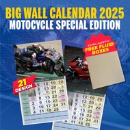 BIG WALL CALENDAR 2025  I  ISLAMIC CALENDAR - MOTORCYCLE