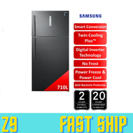 Samsung Refrigerator Inverter 710L Fridge 2 Door Peti Ais 2 Pintu Peti Sejuk 2 Pintu Murah 冰箱 RT62K7005BS/ME