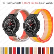 Sport Loop Nylon Strap For Huami Amazfit T-Rex / T-Rex Pro Smart watch Wristband Bracelet Watch Accessories