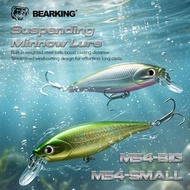 BEARKING M54 Fishing Lure 78mm 9.2g/65mm 5g HardBaits Crank Bait Dive 0.8-2m Lake River Fishing Wobb