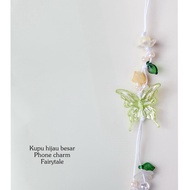 HIJAU Big green butterfly Phone charm | Contemporary phone charm | Cute phone charm