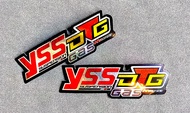 YSS  DTG Gas Sticker โช็ค สติ๊กเกอร์สะท้อนแสง (ขนาด ก้วาง 3.8 X 12.5 cm) สติกเกอร์ แต่งรถ ติดรถ สติ๊กเกอร์ติดรถ มอเตอร์ไซค์ บิ๊กไบค์ Bigbike Motorcycle Racing Decal