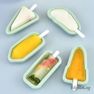 ღ Silicone Ice Cream Makers Mold With Pp Cover Stickers Foot Shaped Popsicle Mold Diy Popsicle Homemade Kitchen Accessories