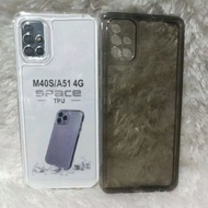 SOFTCASE CASE CLEAR BLACK SAMSUNG A51 SLIKON CASE CLEAR BLACK