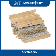 Good quality 1/4W 0.47R resistor (Bag of 100c) - HT components