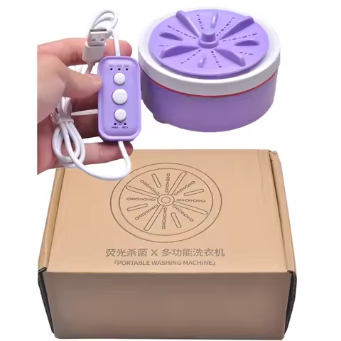 USB Mini Portable Washing Machine Small 3 Gears Timer Rotating Turbo Underwear Sock Washer Dishwashe
