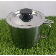 Oil pot stainless 1.3 ltr oil filter/