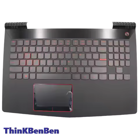 US English Black Keyboard Upper Case Palmrest Shell Cover For Lenovo Legion R720 15 Y520 15 15IKBM 5