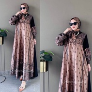 Order Sekarang ADM 06 SET DRESS AMORE BY RUBY GAMIS MOTIF BUNGA BAHAN 