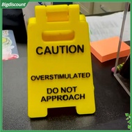 {BIG}  Public Activities Warning Sign Office Desk Sign Quirky 3d Printed Desk Sign Funny Office Warn
