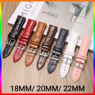 Universal Strap 18mm 20mm 22mm Genunie Leather WatchBand Replacement Strap
