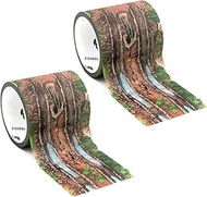 PlayTape Dirt Road Tape for Toy Cars - Sticks to Flat Surfaces, No Residue, 2-Pack of 2 in. x 30 ft.