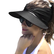 Women's Casual Folding Sun Visor Hats Anti-UV UV Protector for Beach Hat Summer Hat TYM04