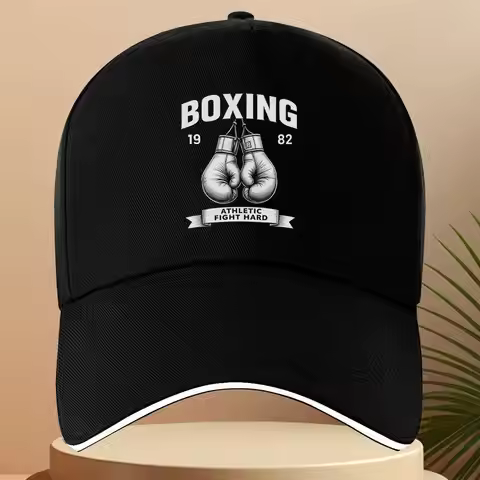 Boxing Gloves 1982 Athletic Fight Hard Baseball Cap Polyester Adjustable Unisex Casual Hat