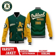 VARSITY BOMBER JACKET SERIES OAKLAND ATHLETICS MLB TEAM BASEBALL CHAMPIONS