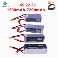 6S LIPO Battery 22.2V RC Lipo 1500mah 1800mah 2200mah 2800mah 3000mah 5200mAh 6000mAh XT60 T Plug Fo
