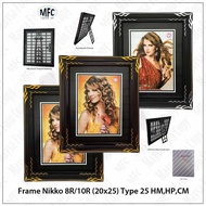 Bingkai Foto 8R atau 10R (20x25) Nikko Type 25 Frame Plastik Murah