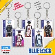 Blue Lock Keychain - Blue Lock Keychain - Anime Ganci - Karasu Tabito Keychain - Gin Gagamaru - Yo H