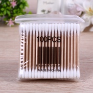 cotton buds warna/cotton buds gelombang/cotton buds kayu/cotton buds unik 100pcs