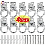 [AUTO&3C]1/2/4 SET - Stainless Steel Marine Hook Wall Mounted | Thickness U-Shape Design for Yacht R