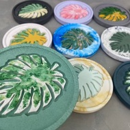 想泥手作 DIY 龜背芋水泥杯墊 手作材料包