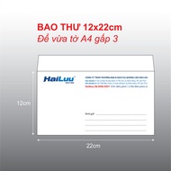 A6 envelope (12x22cm) printed on demand, horizontal lid, money holder, can hold 3 times A4 envelope 