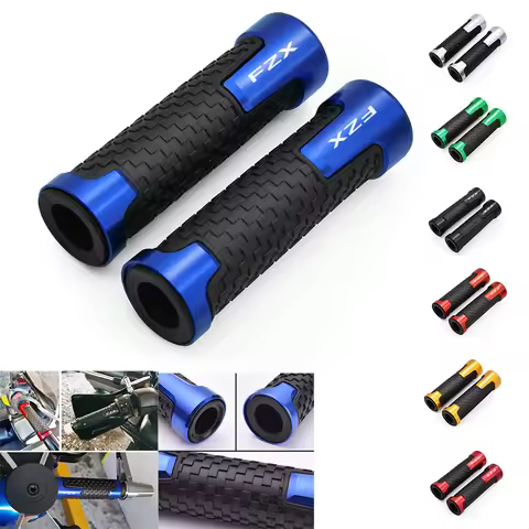 For Yamaha FZX 750 FZX250 FZ700 FZX700 Motorcycle 22mm CNC Aluminum Rubber Gel Handle Bar Hand Grips