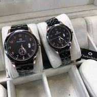 (TERLARIS) JAM TANGAN CHARLES DELON RANTAI COUPLE TGL AKTIF ANTI AIR