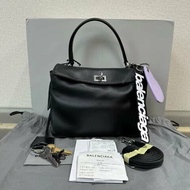 ✨balenciaga Rodeo 黑銀手提斜背包 22*18*9  全新配件塵袋購證