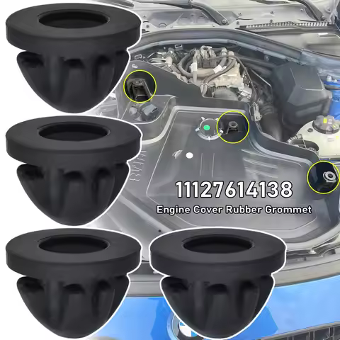 1/4PCS Engine Cover Trim Rubber Mount Grommet Bush Bump Stop 11127614138 For BMW 1-8 Series X4 X5 X6
