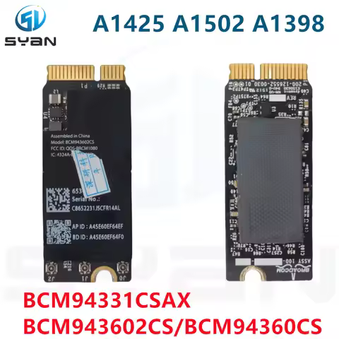 Original Wifi Airport Card BCM943602CS For Macbook Pro Retina 13" 15" A1398 A1502 A1425 wifi card BC