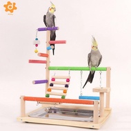 [Lacooppia2] Parrot Playground Exercise Toy Parrot Playstand for Cockatiel Budgie Conures