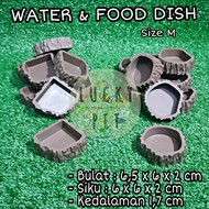 Water dish MEDIUM feeding dish food worm calcium dish bowl waterdish Water container food drinking c