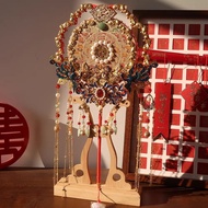 Double-Sided Fan New Heavy Industry Bride Marriage Handheld Face-Covering Happy Fan Wedding Gift Fin