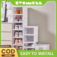 STOWELL Foldable Shoe Box Plastic Shoe Organiser Shoe Storage