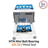 Mini Ball Bearing 625ZZ / 625 ZZ Metal Seal - As 5mm NTN Japan
