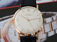 原裝真品 DOXA 桃賽 時度 正14K 玫瑰金 (大型)典藏手上鍊機械古董男錶 古董錶 機械錶