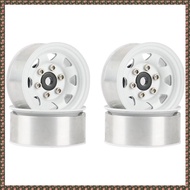 (JPTZ) 4PCS 1.55 Metal Beadlock Wheel Rim Hub for 1/10 RC Crawler Car Axial Jr 90069 D90 CC01 LC70 M
