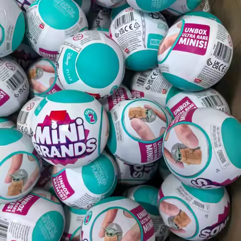 Disney 5 Surprise Capsule Toys Mini Brands Series 3 Trendy Blind Box Toys Fashion Surprise Ball Coll