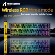 ATTACK SHARK X68HE PRO Magnetic Switch Keyboard | 0.01mm Precision, 8KHz Polling, 0.125ms Latency & 
