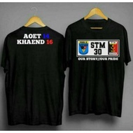 STM Aoet and KN t-shirts, bogor city, 30s combed cotton material