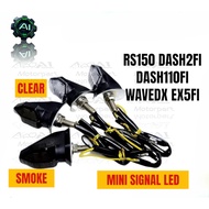 S&J RS150 RSX WAVEDX DASH125 DASH2 FI DASH VARIO REAR MINI LED SIGNAL ASSY SMOKE CLEAR  4.9  460 Rat