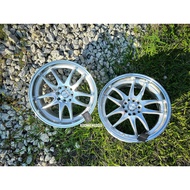 New Car Sport Rim WORK EMOTION CP2 Wheels 17x8J 8x100/114.3 10x100/114.3 ET35 Silver Machine Face - 