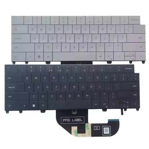 For Dell/Dell XPS 13 Plus 9320 New English Notebook Keyboard with Backlight, Black and White