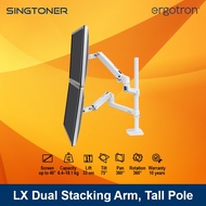 [Local Warranty] Ergotron LX Dual Stacking Arm Tall Pole White Multi-Monitor Mount Monitor Arm Monit