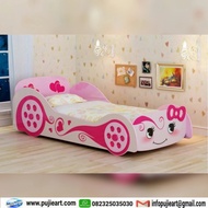 Tempat Tidur Anak Perempuan Karakter Mobil, Kasur Anak Karakter Mobil