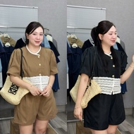 Set of copper buttons with lace legs and BIGSIZE shorts (21325)