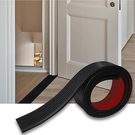 SDLDEER Rubber Door Threshold Ramp, 7.6 cm x 1 cm x 1 m, Threshold Transition Rail, Self-Adhesive Tr